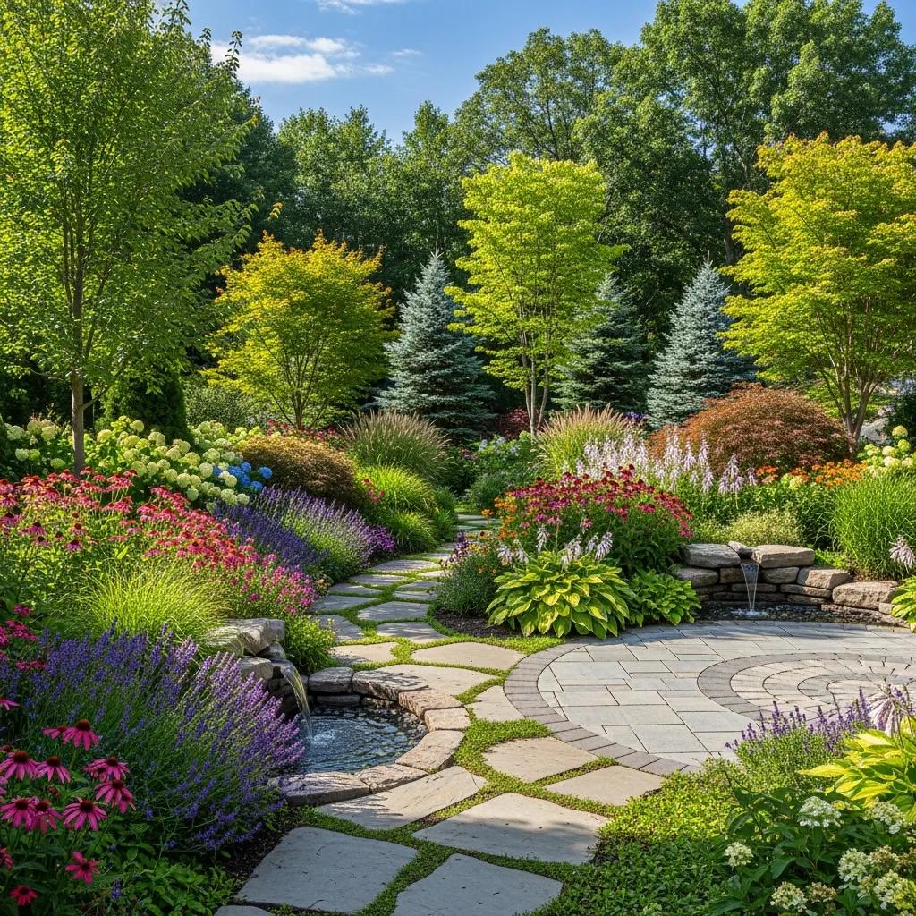 what do landscaping companies do beautifully landscaped garden with diverse plants and hardscaping elements 38768859 5e05 49f9 a78b eeb3b2e20244