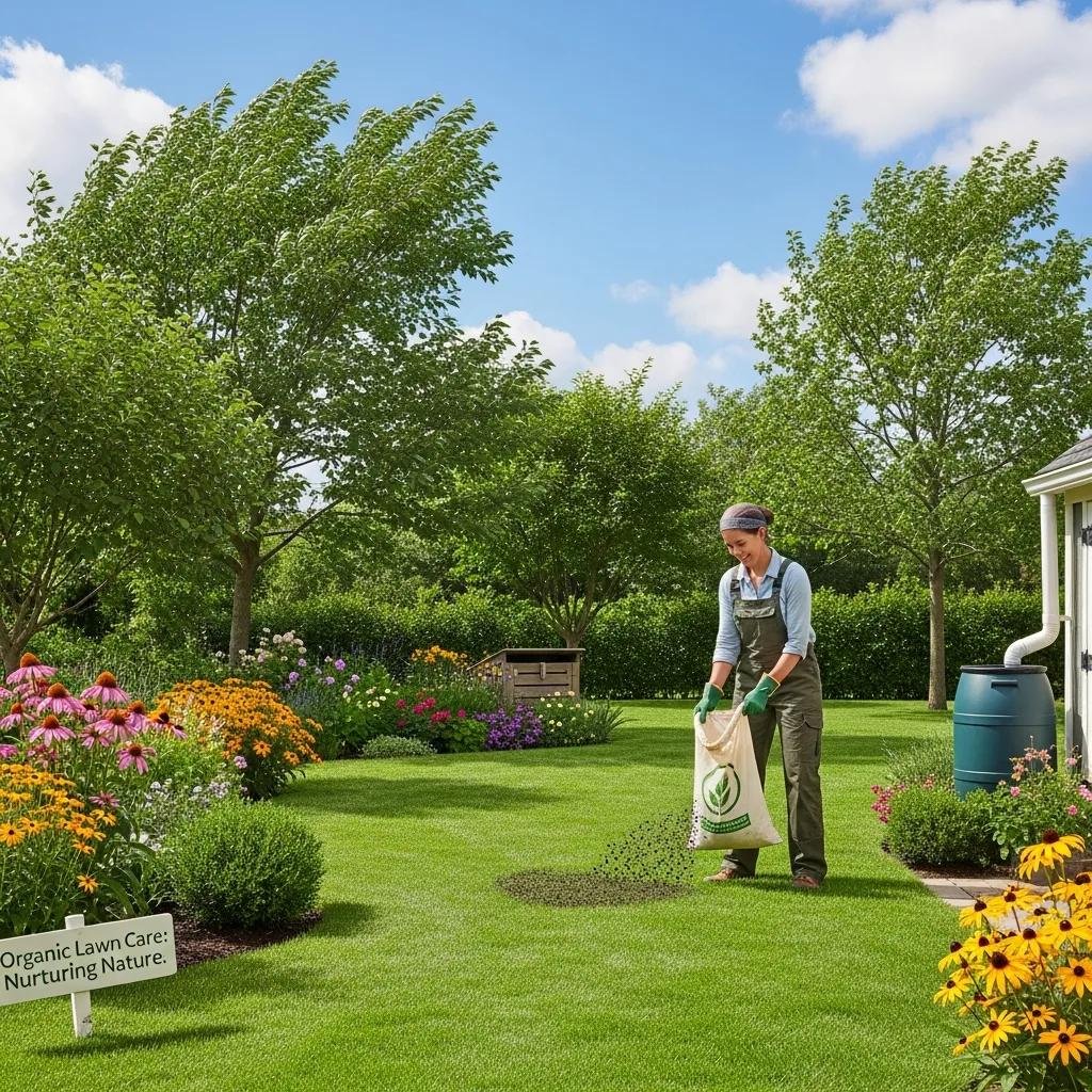 eco-friendly organic lawn care tips for a healthy yard: expert guidance for sustainable lawn maintenance lush green lawn with organic gardening practices promoting eco friendly lawn care a207f2fe e55f 4dc0 ad60 1d280514eeaf