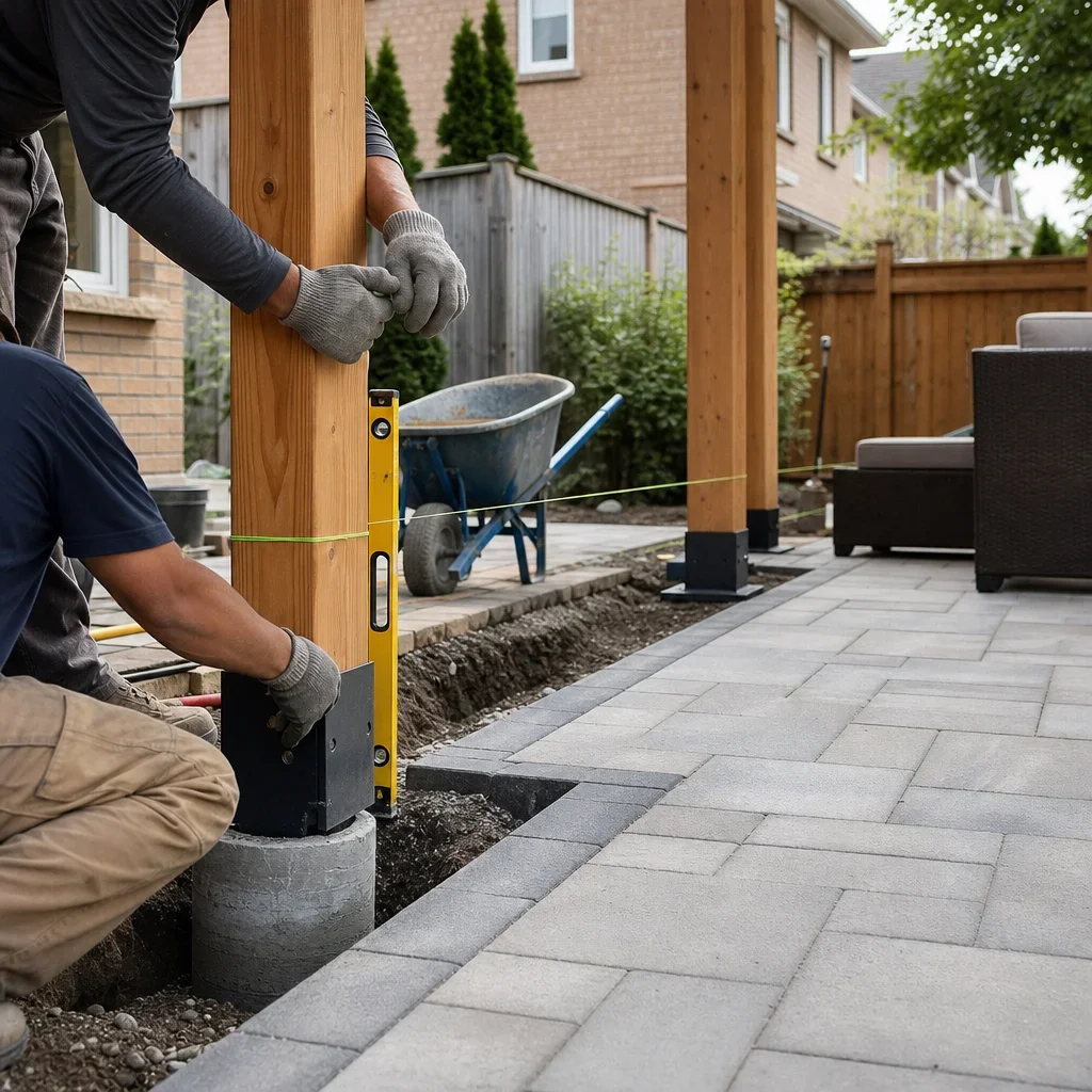 paver patio with pergola ideas: 21 layouts, costs & design tips pergola on paver patio installation 1643