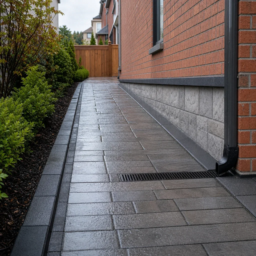 15 side yard paving ideas for gta homes: narrow, low-maintenance & budget-friendly a side yard paver surface designed to drain well and withstand winter weather.